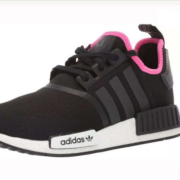 ADIDAS ORIGINALS NMD R1 RUNNING SHOES BLACK PINK 7 M NIB - Picture 1 of 15